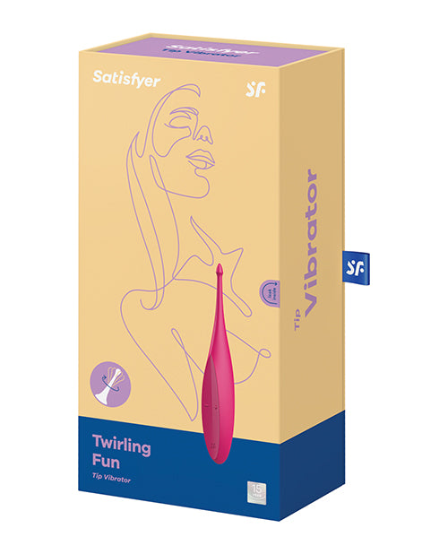 Satisfyer Twirling Fun Silicone Vibrator - Magenta