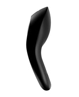 Satisfyer Lengendary Duo Silicone Vibrating Cock and Ball Ring - Black