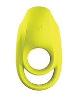 Satisfyer Spectacular Duo Silicone Vibrating Cock and Ball Ring - Neon Yellow