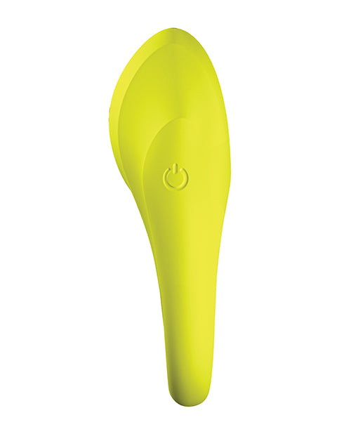 Satisfyer Spectacular Duo Silicone Vibrating Cock and Ball Ring - Neon Yellow