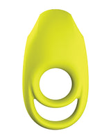 Satisfyer Spectacular Duo Silicone Vibrating Cock and Ball Ring - Neon Yellow