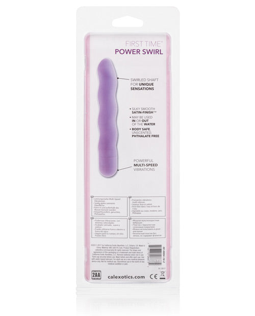 First Time Power Swirl Vibrator - Purple