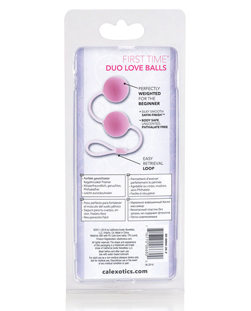 First Time Duo Lover Kegel Balls - Pink