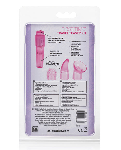 First Time Travel Teaser Wand Massager Kit - Pink