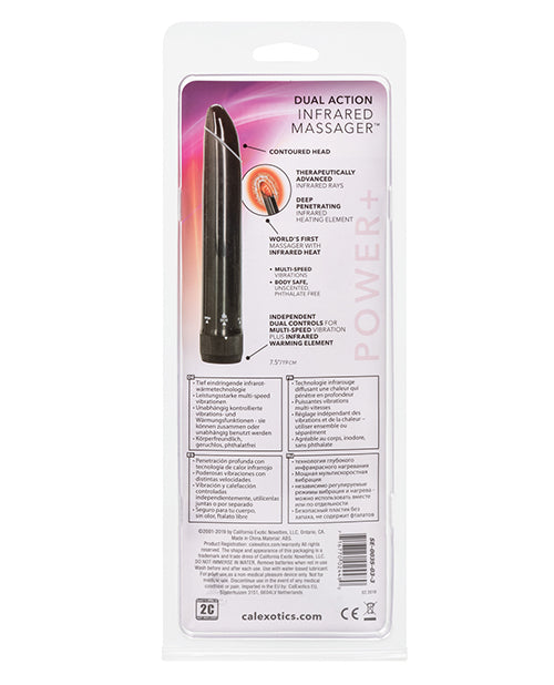 Dual Action Infared Vibrator - Black