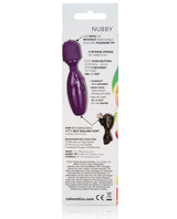 Tiny Teasers Nubby USB Rechargeable Mini Vibrator Silicone Textured Head Waterproof - Purple