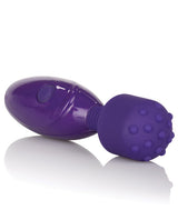 Tiny Teasers Nubby USB Rechargeable Mini Vibrator Silicone Textured Head Waterproof - Purple