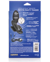 Lock-N-Play Petite Rechargeable Silicone Panty Vibrator with Remote Control - Black
