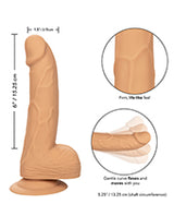 Silicone Studs Realistic Dildo 6in - Vanilla