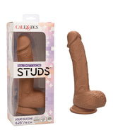 Studs Dual Density Silicone 6.25" Dildo - Brown