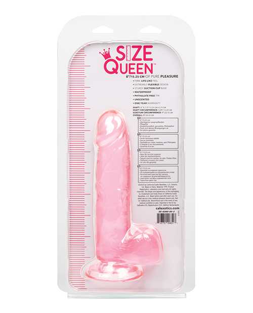 Size Queen Dildo - 6in - Pink