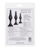 Silicone Anal Starter Kit (3 Per Set) - Black