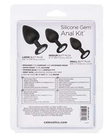 Silicone Gem Anal Kit Silicone Waterproof Black