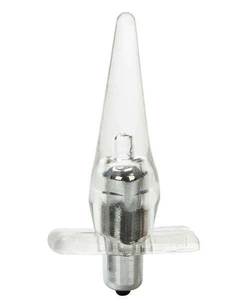 Mini Vibro Tease Vibrating Butt Plug - Clear