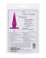 Mini Vibro Tease Vibrating Butt Plug - Pink