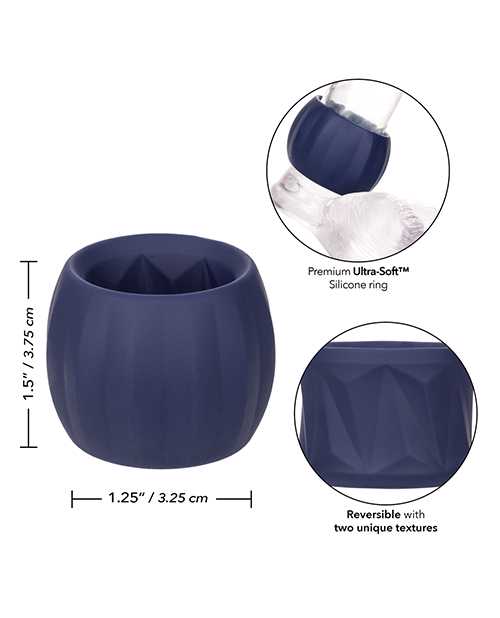 Viceroy Reverse Stamina Ring Silicone Cock Ring - Blue