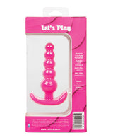 Cheeky X-5 Beads Silicone Anal Probe - Pink