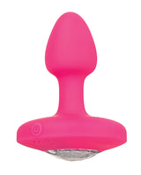 Cheeky Gems Rechargeable Silicone Vibrating Probe - Small - Pink