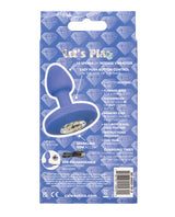 Cheeky Gems Rechargeable Silicone Vibrating Butt Plug - Small - Blue