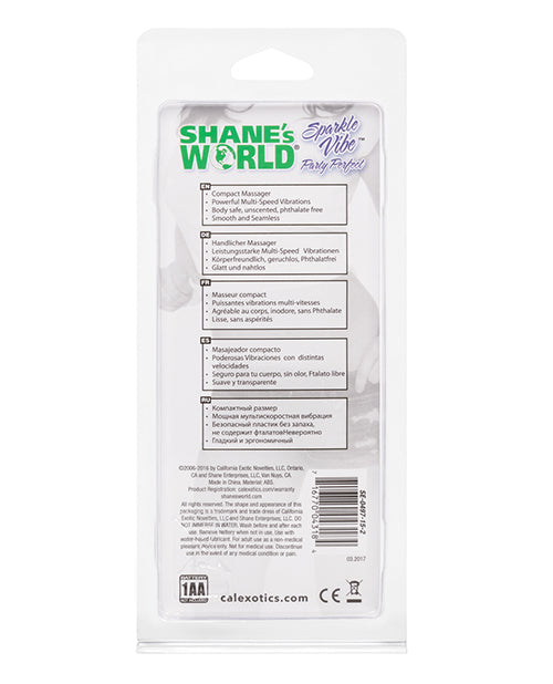 Shanes`s World Sparkle Vibrator - Green