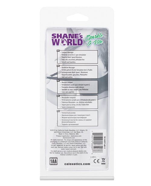 Shane`s World Sparkle G G-Spot Vibrator - Purple