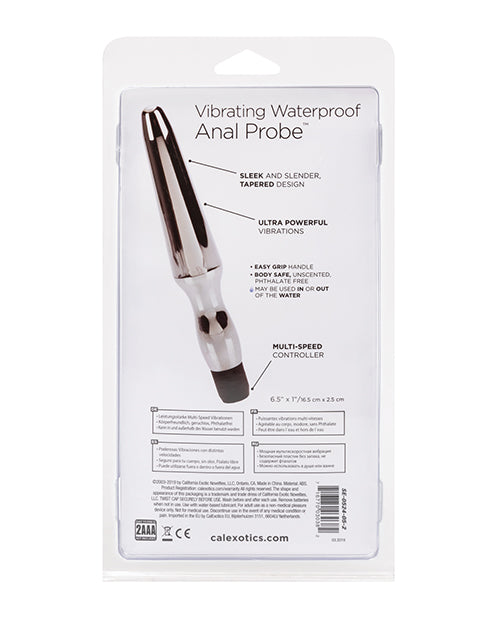 Vibrating Anal Probe - Silver