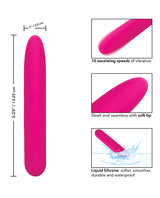 Bliss Liquid Silicone Rechargeable Vibrator - Pink