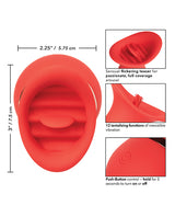 French Kiss Charmer Silicone Clitoral Stimulator - Red