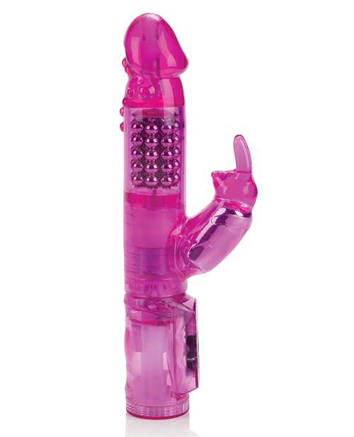 Jack Rabbit Beaded Rabbit Vibrator - Pink