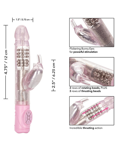 Jack Rabbit Thrusting Action Rabbit Vibrator- Pink