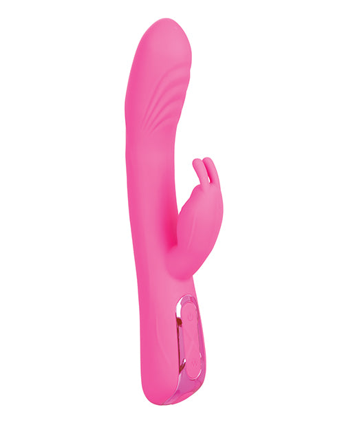 Jack Rabbit Elite Rocking Rabbit Silicone Rechargeable Rabbit Vibrator - Pink