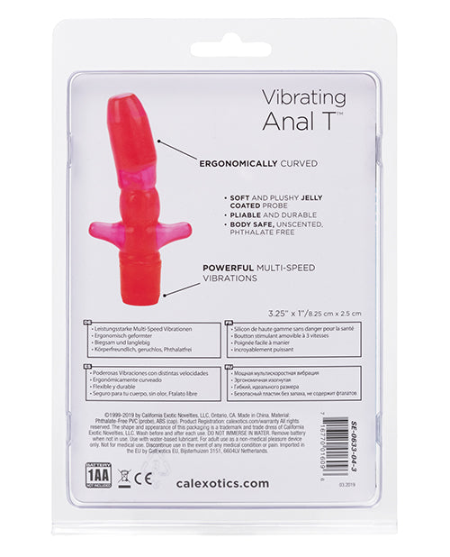 Vibrating Anal T Anal Probe - Pink