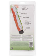 Funky Jelly Big Vibrator 8in - Multicolor