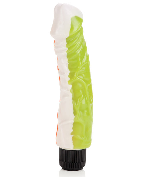 Funky Jelly Big Vibrator 8in - Multicolor