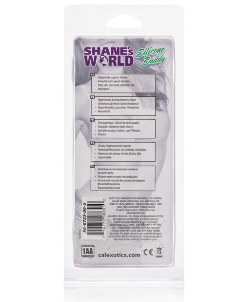Shane`s World Silicone Buddy Waterproof 4.5in - Purple