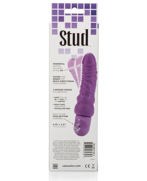 Bendie Stud Curvy Vibrator - Purple