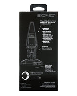 Bionic Beaded Rimming Probe Rechargeable Silicone Anal Stimulator - Black