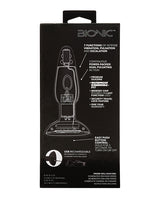Bionic Dual Pulsating Probe Rechargeable Silicone Anal Stimulator - Black