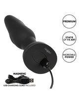 Bionic Dual Pulsating Probe Rechargeable Silicone Anal Stimulator - Black