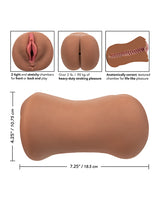 Stroke It Dual Entry Pussy and Ass - Chocolate