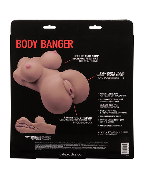 Stroke It Body Banger Masturbator - Full Body - Chocolate