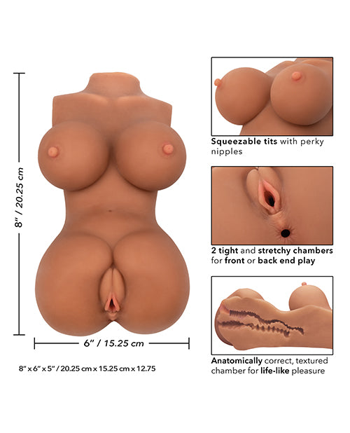 Stroke It Body Banger Masturbator - Full Body - Chocolate