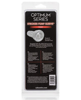 Optimum Series Stroker Pump Sleeve Masturbator - Pussy - Clear
