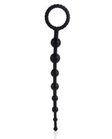 Booty Call X-10 Silicone Anal Beads - Black
