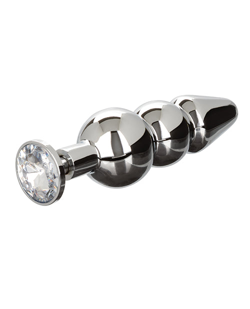 Star Fucker Beaded Plug Silicone Dual Enhancer - Black