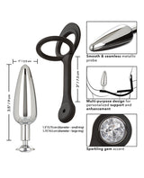 Star Fucker Slim Plug Silicone Dual Enhancer - Black