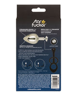 Star Fucker XL Teardrop Plug Silicone Dual Enhancer - Black