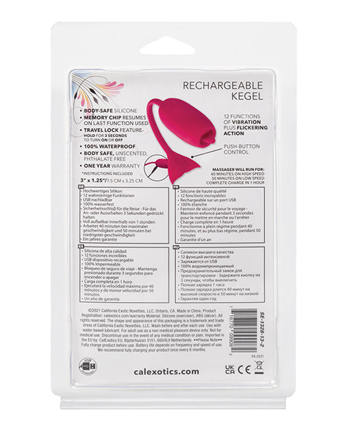 Rechargeable Silicone Kegel Teaser - Pink