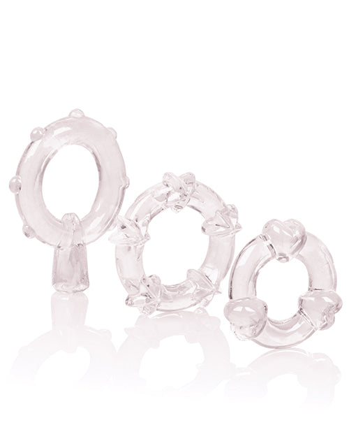 Magic C Rings Cock Rings (3 Piece Set) - Clear