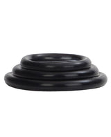 Silicone Support Rings Cock Rings (3 Piece Set) - Black